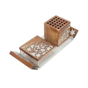 Venta al por mayor mejor precio madera madre de perla incrustaciones Mubkhar PARA EL Ramadán Eid vacaciones de alta calidad hecho a mano de Vietnam - Product Image 2