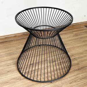 Midcentury Design Iron Table Legs with Antique Vase <b>Cast</b> Furniture Legs for Dining Table and Chair <b>Powder</b> Coated by CHBCF026 - Product Image 3