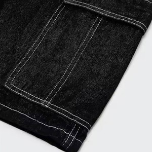 Pakistan Made High Quality Breathable durable material latest design <b>Men</b> Denim <b>Short</b> & <b>Slim</b> <b>Fit</b> Style Double Pocket Decoration - Product Image 3