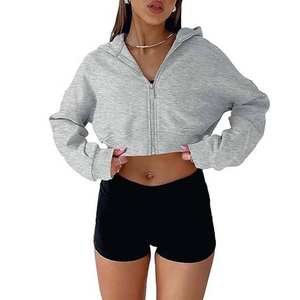 Sweat à capuche décontracté pour femme 2026, capuche structurée réglable, polaire respirant, respectueux de l'environnement, manches raglan, vêtements de sport, streetwear - Product Image 2