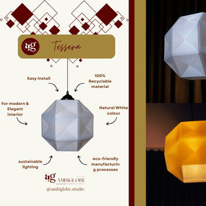 Pantalla colgante de Tessera cuadrada moderna más vendida, fabricante de iluminación interior LED personalizada, precios bajos para sala de estar - Product Image 5