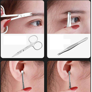 Ensemble de manucure portable de style classique en gros, kit de pédicure, 8 pièces, outils de soin des ongles en acier inoxydable, ensemble de toilettage pour enfant - Product Image 2