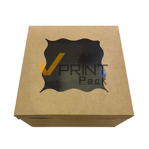 Caja de Embalaje Rígida para Donuts y Galletas, Desechable, Ecológica, de Grado Alimenticio, 8.3x10.5x2.5 Pulgadas, Cartón Francés, Impresión Offset, Transparente - Product Image 5