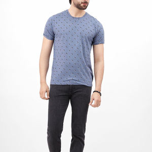 เสื้อยืดแขนสั้นคอกลมสำหรับผู้ชายเสื้อแนวสตรีทผ้าคอตตอน100% สีพื้นพิมพ์ลายดิจิทัลระบายอากาศ - Product Image 1