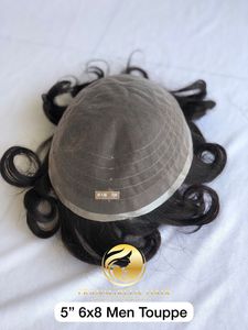 Meilleur produit brut Top Virgin Vente à chaud 6x8 Doux soyeux droit Couleur naturelle Toupet Humain Indien En gros Brésilien Cuticule Cheveux Alignés - Product Image 4