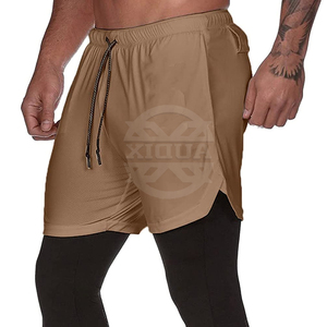 Shorts de sport 2-en-1 pour l'entraînement en salle, le fitness, le jogging et la course, avec extensibilité et poches, style legging et short de football - Product Image 5