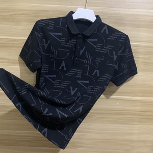 Camiseta OEM personalizada de manga corta de verano con cuello redondo para hombre, estilo urbano, tendencia literaria y artística - Product Image 4