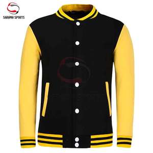 Chaqueta Varsity Personalizada OEM con Parches Bordados, Chaqueta Bomber de Béisbol, Chaqueta Urbana para Hombre - Product Image 4