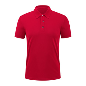 Chemise polo d'affaires en polyester de couleur unie, style tendance estival, avec logo personnalisé OEM, broderie et impression - Product Image 5
