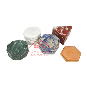 Sous-verres en marbre noir, accessoires de décoration de table très vendus pour la maison, les hôtels, les restaurants, utilisation décorative - Product Image 6