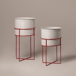 Décoration de jardin galvanisée haut de gamme Pot de fleur et jardinières à finition moderne longue durée pour espaces extérieurs et jardin - Product Image 5