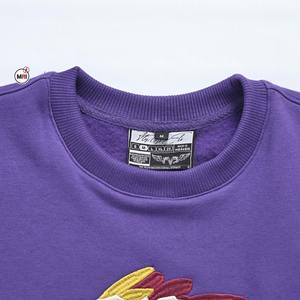 Logotipo personalizado bordado 100% sudaderas con capucha de algodón para Hombre Sudaderas tendencia Vintage Sudadera larga pesada - Product Image 4