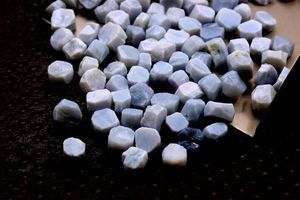 Qualité impressionnante 6-8 MM naturel bleu opale pierre précieuse brute 50 pièces pierres précieuses en vrac non traitées pour la fabrication de bijoux - Product Image 3