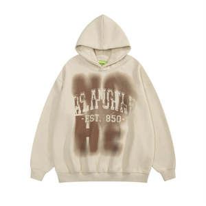 Sweat-shirt à capuche en velours côtelé tendance pour homme, style décontracté, tendance hiver 2026, haut ample à enfiler - Product Image 4