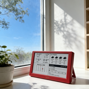 Hub d'information tout-en-un, affichage multi-cartes, classements sportifs, prix des actions, rappel de vacances automatique, écran intelligent Wi-<span class=keywords><strong>Fi</strong></span> E-Paper 7 pouces - Product Image 6