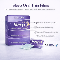 Films oraux minces pour le sommeil, certifiés CE, solutions personnalisées OEM ODM en gros, étiquettes privées
