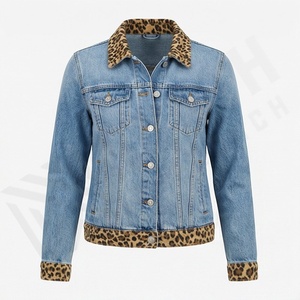 Chaqueta Vaquera para Mujer a Precio Económico, Corte Ajustado, Tinte Liso, Algodón, Estilo Moderno, Ropa de Calle de Alta Calidad - Product Image 1