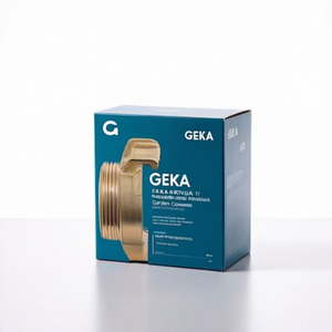 GEKA Plus K Brass <b>Threaded</b> Fitting with External 1 GEKA for Garden Water Connections - Product Image 2