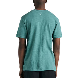 T-shirts de base pour hommes avec logo d'entreprise personnalisé T-shirts à col rond et manches courtes en polyester/coton uni - Product Image 2