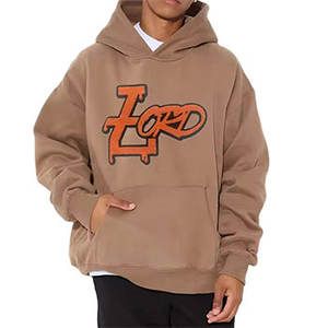 Sweats à capuche pour hommes 100% coton surdimensionné en éponge française sweats à capuche solides broderie sweats à capuche thermiques lourds à vendre - Product Image 1