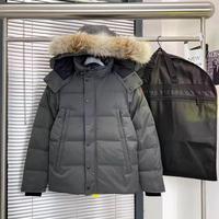 Vestes d'hiver pour hommes en gros personnalisées, qualité supérieure, vêtements de rue d'extérieur, doudounes chaudes d'hiver avec capuche en fourrure