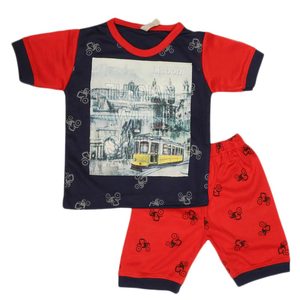 ชุดสูทเด็กผู้ชาย - สีแดง - Product Image 1