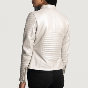 Chaqueta de Cuero para Mujer de Manga Larga, de Moda, de Primera Calidad, Duradera y Lavable - Product Image 5