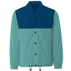 ダブルカラーボーイズジャケットアウターは高品質の最高のプレーンナイロンポリエステルコーチジャケットを着用