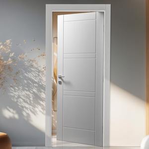 Puerta Interior Moderna de Estilo Italiano Porte Imic 130 L, 100% Impermeable, Superficie con Acabado Minimalista, Estilo Elegante en Relieve - Product Image 1