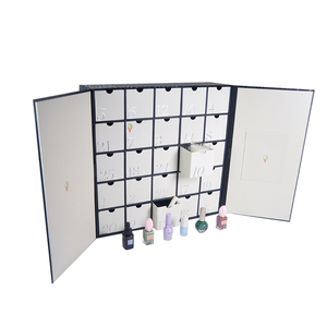 Foldable Drawer-Style <b>Christmas</b> Countdown Gift <b>Box</b> 30-Day Version Reusable Magnetic Closure Paperboard Construction - Product Image 3