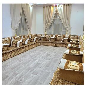 Sofá estilo Majlis árabe, diseño clásico, elegante conjunto para sala de estar, asientos de esquina de lujo, diseño que ahorra espacio - Product Image 1