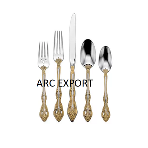 Aluminum Metal Designer Table Decoration New Stylish Cutlery Set Fancy Modern Wedding Home Kitchen Serving Cutlery Flatware Set - Product Image 2