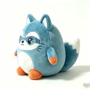Peluche de mapache azul personalizado, peluche de mapache, juguete de peluche suave, peluche de mapache superhéroe - Product Image 4