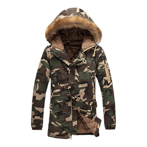 Parka unisex personalizada para exteriores para hombre, chaqueta impermeable cálida con cremallera a prueba de viento y cuello levantado, logotipo frontal para ropa de calle de invierno - Product Image 6