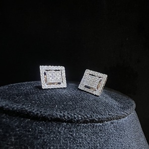 Real Natural Diamond <b>Stud</b> <b>Earrings</b> IGI GIA Certified 14k 18k Solid Gold BIS Hallmarked VDS Model VDSER240 Brilliant Cut for Men - Product Image 5