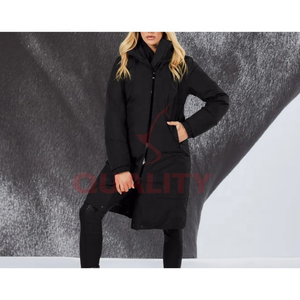 Abrigo de equitación para mujer con carcasa impermeable forro polar suave ajuste ajustable costuras reforzadas comodidad transpirable para la venta - Product Image 5