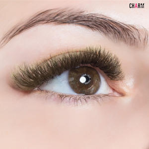 Cils Charmlash en gros, extensions de cils brunes, extensions de cils volumineuses, extensions de cils allemandes en PBT, extensions de cils brun mat, OEM ODM - Product Image 4