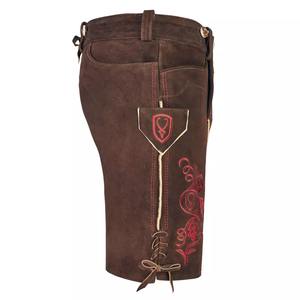 Unisex Custom Embroidery Leather Bavarian <b>Shorts</b> Lederhosen Pakistan Manufacturer Casual Wear German Traditional Eco-Friendly - Product Image 5