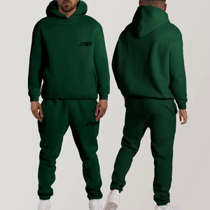 Logo personnalisé Vente en gros Hommes Sweat à capuche et pantalon de survêtement 2 Pcs Ensemble Survêtement Jogging Sports Running Gym Fitness Wear Hommes Survêtement - Product Image 1