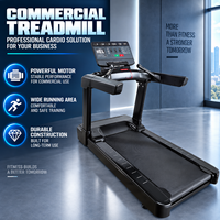 Tapis de course électrique commercial BN à affichage numérique et faible bruit pour salle de sport haut de gamme