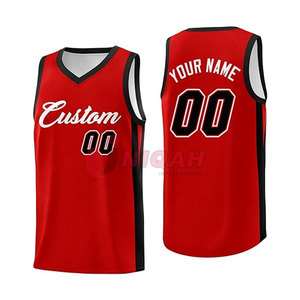 Maillot de basket-ball unisexe personnalisable pour adultes, respirant, en polyester, imprimé par transfert thermique, avec nom d'équipe personnalisé - Product Image 1