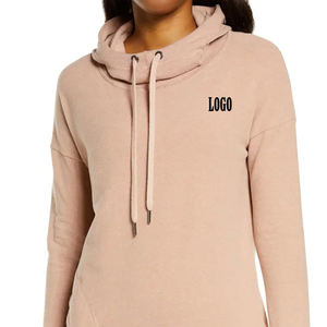 Sudaderas con capucha de peso pesado para mujer Sudadera con capucha de algodón 100% ropa de invierno logotipo de marca personalizado estampado OEM sudaderas básicas para mujer - Product Image 4
