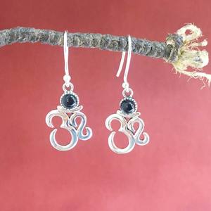 Wholesale 925 Sterling <b>Silver</b> <b>Earrings</b> Black Onyx Cab Gemstone Cute Design for Wedding Anniversary Party Online Jewelry Sale - Product Image 4