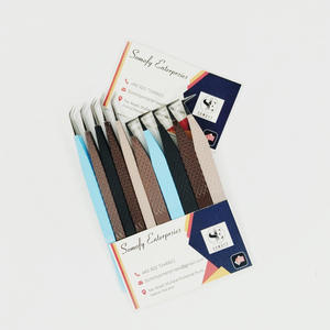 Pinzas de extensión de pestañas de aislamiento grande de etiqueta privada personalizadas 90 45 grados puntas de volumen de retención fuerte Acero inoxidable redondeado - Product Image 6