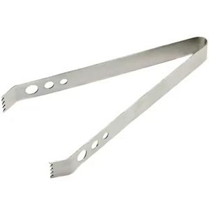 High Quality Stainless Steel Ice Cube Tongs & Pastry Ice Tongs Dishwasher <b>Safe</b> Multi-function Kitchen Utensils - Product Image 1