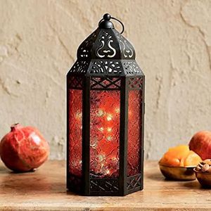 Magnifique lanterne en métal pour le Ramadan, pour l'entrée de la maison, ajoutant une ambiance festive du Ramadan pour la famille et les invités - Product Image 5