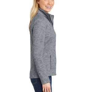 แจ็คเก็ตขนแกะขั้วโลกนุ่มผู้หญิงแจ็คเก็ตขนแกะซิปเต็มกระเป๋า - Product Image 3