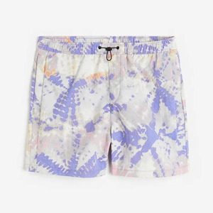 Pantalones cortos hasta la rodilla de algodón 100% personalizados para hombre, patrón sólido más moderno, informal, estampado Digital, cordones, bolsillos laterales - Product Image 5