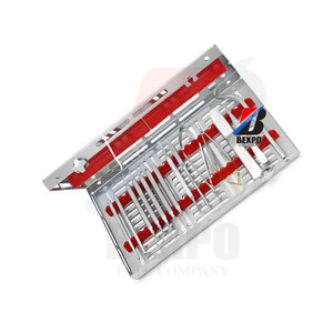 Cassette de esterilización Kit de cirugía periodontal Dental 14 piezas Instrumentos de acero inoxidable para la venta - Product Image 3