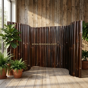 Clôtures en bambou noir Dekor Asia - Accessoires de clôture de jardin écologiques, imperméables, portails, faciles à assembler, tailles personnalisées, extérieur - Product Image 5
